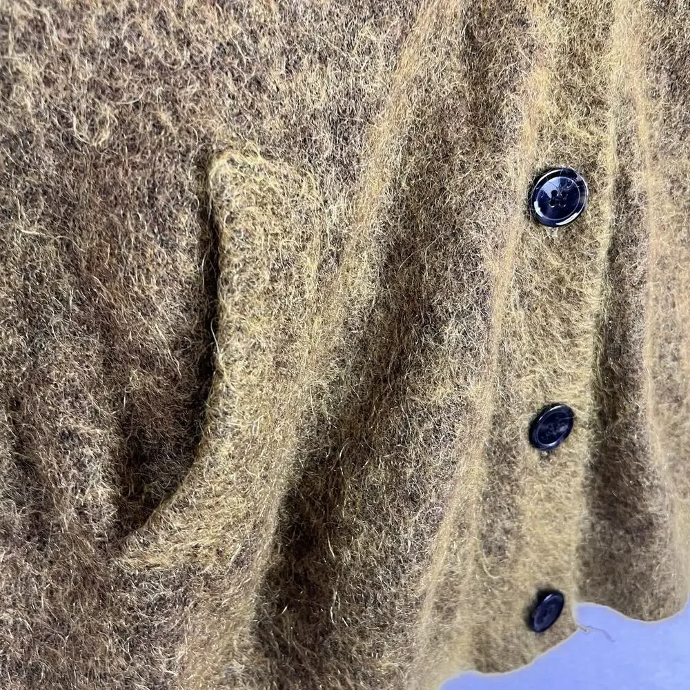 H&M Space-Dyed Mohair-Wool Blend Cardigan Sweater Women's Size M